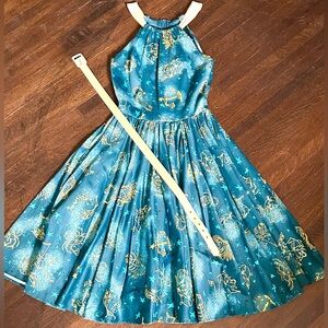 Pinup Couture Harley Dress in Astrology print S